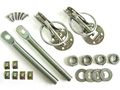 Quick Release Hood pin kit / Aluminum / Silver