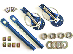 Quick Release Hood pin kit /Aluminum/ Blue